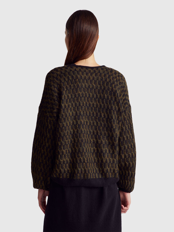 V NECK SWEATER L/S Femme image number 2